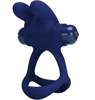 FRANCISCO DOBLE ANILLO VIBRADOR RABBIT AZUL