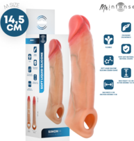 Funda extensora realista en silicona líquida, 14,5 cm