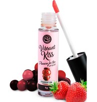LIP GLOSS DE PASTILHA DE MORANGO VIBRANT KISS 6GR