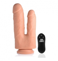 Pene realístico doble con vibrador 10 velocidades