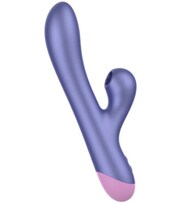 PULSE VIBRADOR RABBIT DUAL PUNTO G AZUL ELÉCTRICO