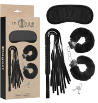 PLAYSET ERÓTICO 1 COM ALGEMAS, MÁSCARA CEGA E FLOGGER