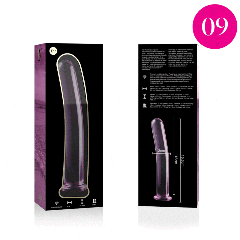 Dildo Cristal Borosilicato Plug anal de alta calidad y seguridad