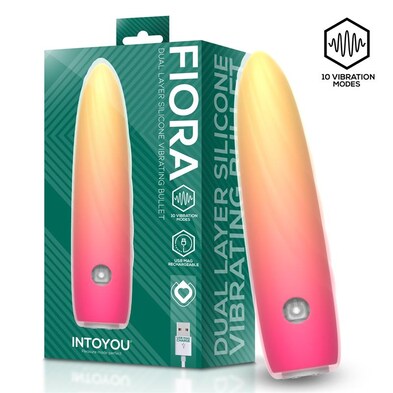 **Fiora Bala Vibradora em Silicone de Dupla Camada USB**
De