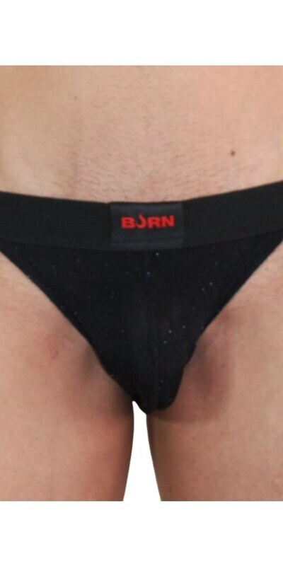 003 JOCK BRILHANTE PRETO S Jockstraps ousados de design sensual e cores vibrantes
