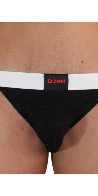 004 JOCK BRILHANTE PRETO / BLA Jockstrap ousado e confortável, destaca sensualidade e estilo