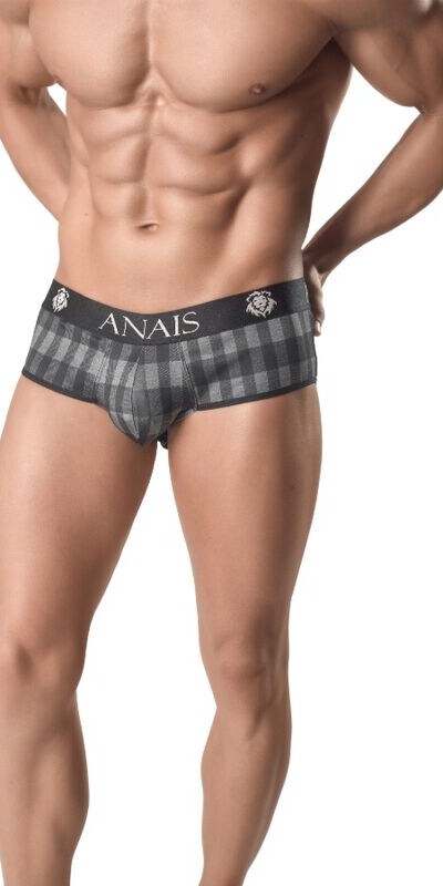 ANAIS MEN INTENSE Slip jock in stampa grigia, dall'audace design che non compromette il comfort.