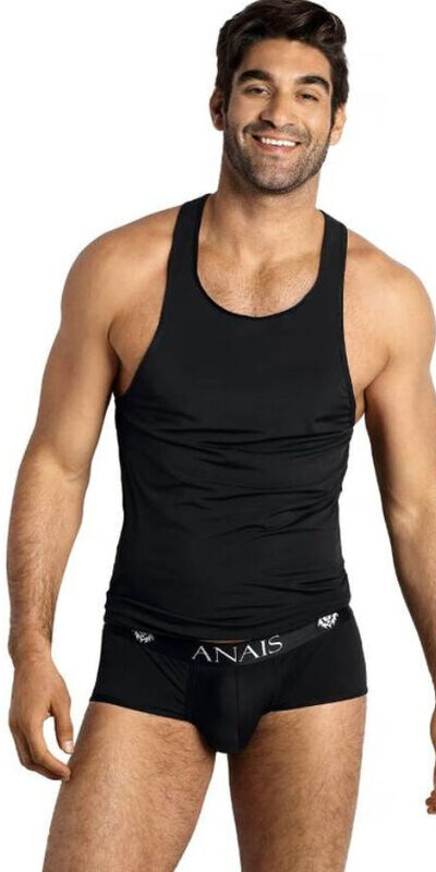 ANÁIS MEN TIGHT Description : lingerie noire en microfibre douce