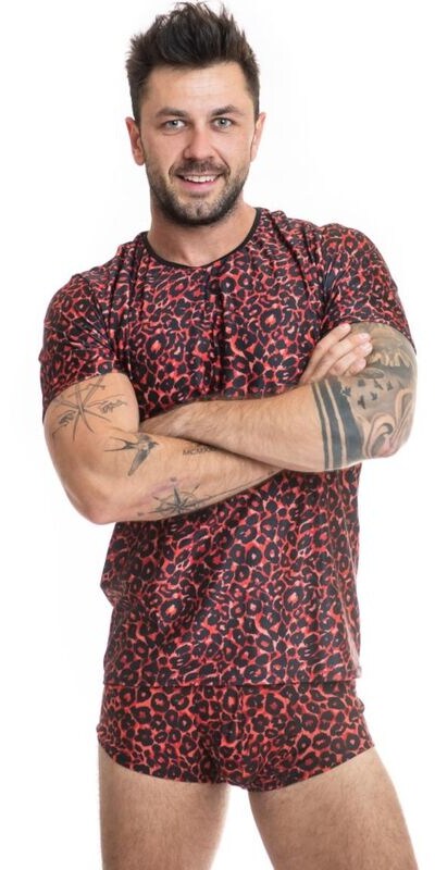 ANAIS MEN WILD T-SHIRT Lingerie : débardeur moulant, motif tribal, microfibre.