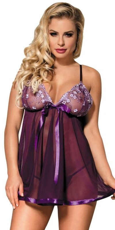 BABYDOLL PURPLE Eleganza e sensualità in un completo esclusivo e confortevole
