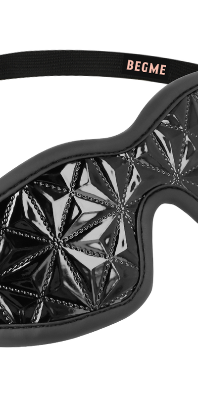 BEGME - BLACK EDITION Masque de bondage en cuir végan