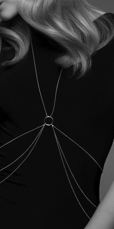 BIJOUX MAGNIFIQUE Correntes corporais elegantes e sensuais de metal ajustável