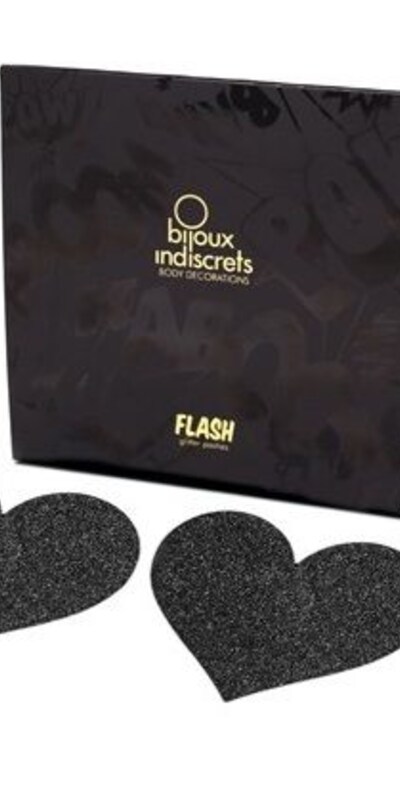 FLASH HEART Décorations corporelles autocollantes brillantes pour la poitrine