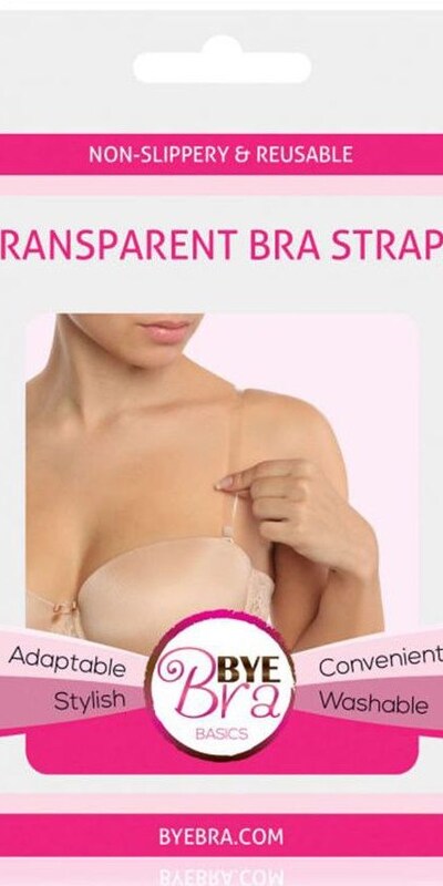 BYE-BRA FLEXIBLE Tiranti reggiseno trasparenti per un look senza spalline