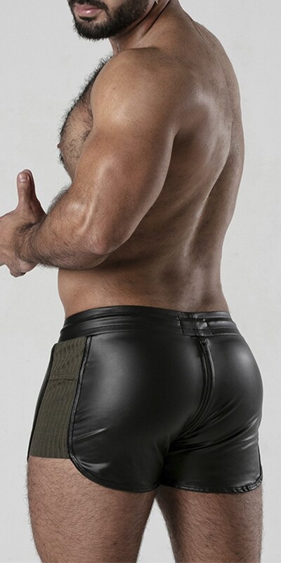 OPENBACKS Polainas curtas de pele sintética: estilo ousado e conforto garantido