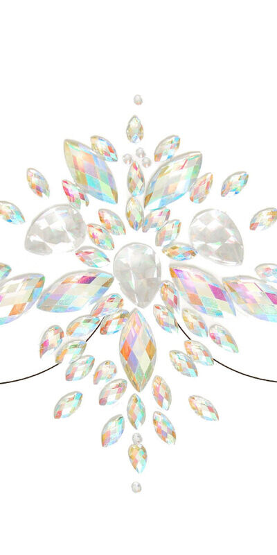 CELESTIAL JOYA ADHÉSIVE POUR E Autocollant iridescent réutilisable pour fêtes et festivals
