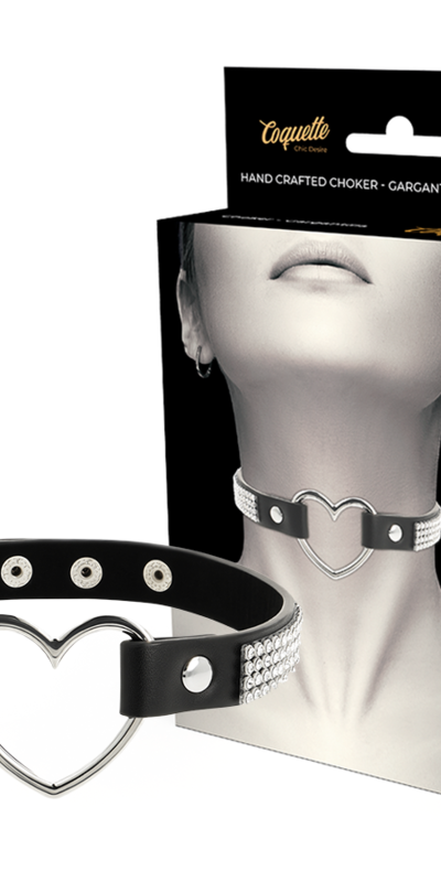 HEART NECKLACE Introducing our Adjustable Fetish Collar - vegan, stylish, and daring.