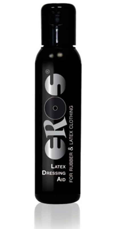 EROS LIQUID Smooth latex dressing made easy with this non-sticky lubricant.