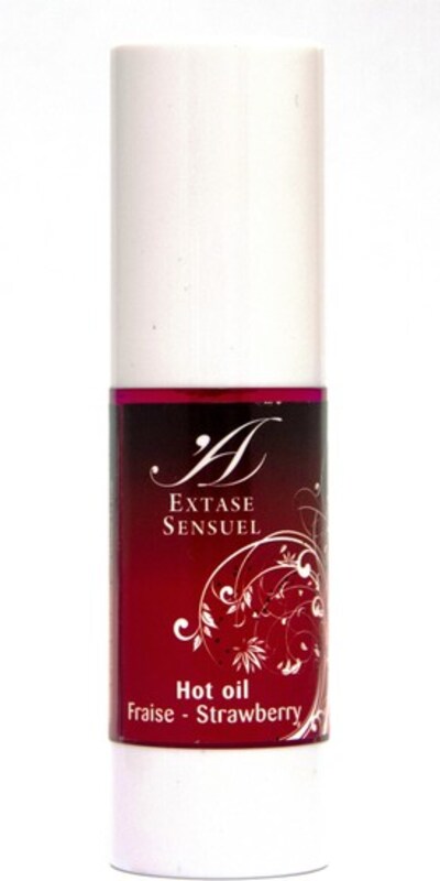 EXTASE SENSUEL HUILE Stimulant huile effet chaleur et froid arôme fraise