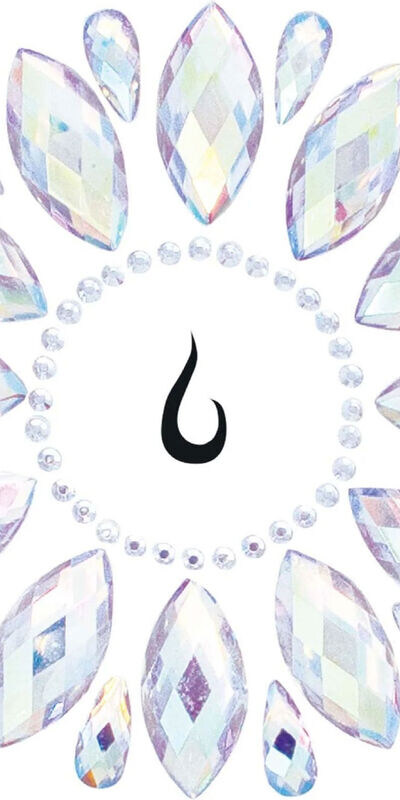 FLUER Adhésif corporel avec strass pour nombril