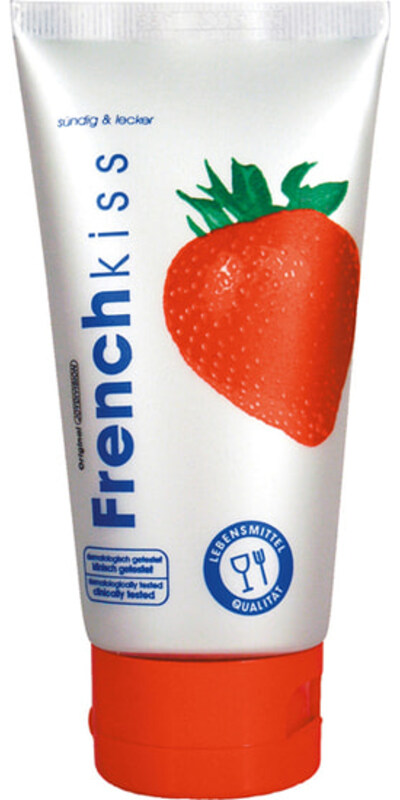 FRENCH KISS STRAWBERRY GEL Strawberry Flavored Edible Gel for Oral Play and Lubrication