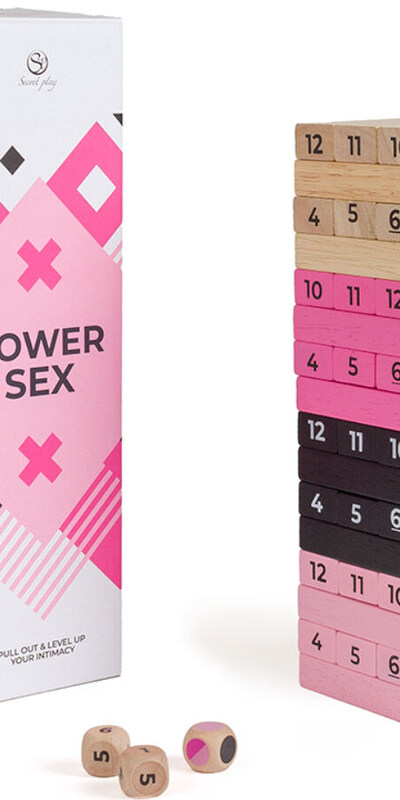 TOWER OF SEX Jenga erótico, com desafios sexuais para apimentar o jogo