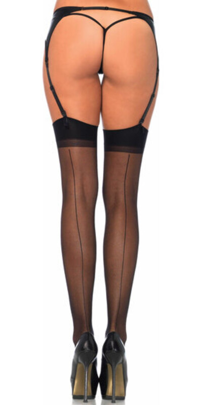 LEG AVENUE CALZE CUCITURA POSTERIORE Calze erotiche con cucitura posteriore per un look seducente