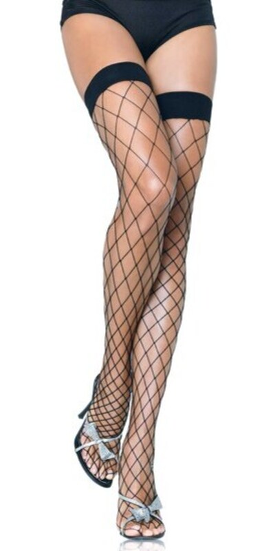 LEG AVENUE FENCE Calze a rete nere, taglia unica, per un tocco sexy ed elegante.