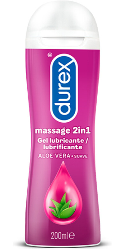 DUREX PLAY MASSAGE 2-1 Lubrificante intimo aromatizzato, multifunzione 2 in 1 per massaggi sensuali e momenti di