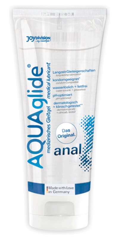 AQUAGLIDE ANAL Water-based lubricant, top-quality, stain-free, perfect for anal play