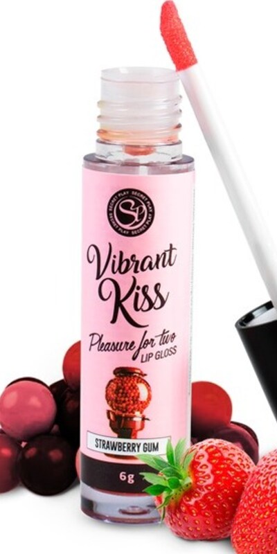 VIBRANT KISS Lip gloss vibrante, sabores comestibles, placer oral único