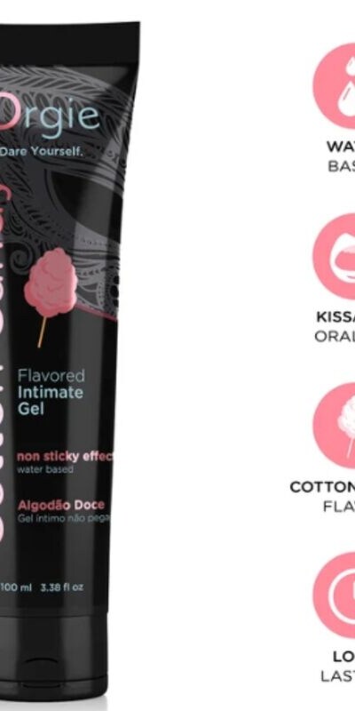 ORGIE LUBE TUBE COTTON CANDY Sugar floss flavoured kissing lubricant
