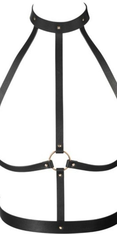 MAZE Adjustable Black Vegan Leather Bondage Harness