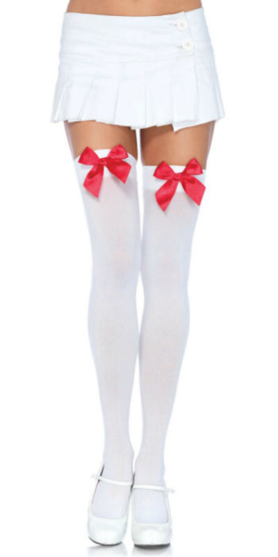 ARCO DE NAILON Calze in nylon al ginocchio con fiocco, eleganti e sensuali