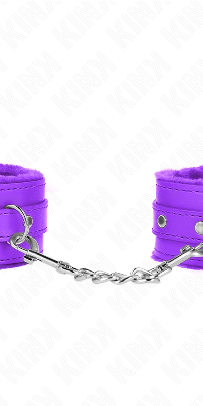 FUR LINED WRIST RESTRAINTS PREMIUM NE Elevate your playtime with KINK's stylish, functional, and adjustable BDSM wrist cuffs.