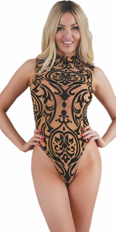PATISCHIA LC90743 BODY BEIGE S Indumento seducente beige che esalta la figura femminile