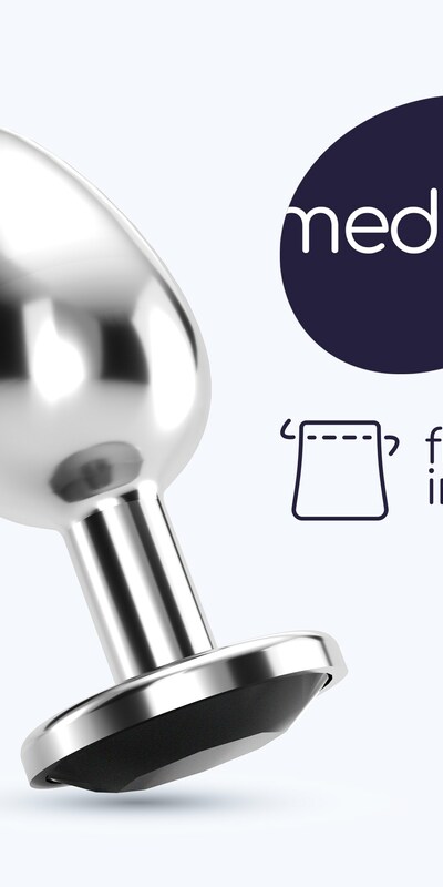 JOIA BIJOU MÉDIO Plug anal en métal, élégant et polyvalent, parfait pour pimenter vos jeux intimes.