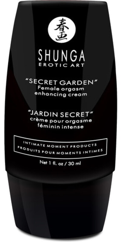 SHUNGA SECRET GARDEN Crème pour intensifier l'orgasme, base aqueuse, comestible