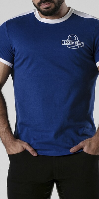 T-SHIRT LKG BLUE T-shirt versatile in cotone, taglio classico, logo distintivo