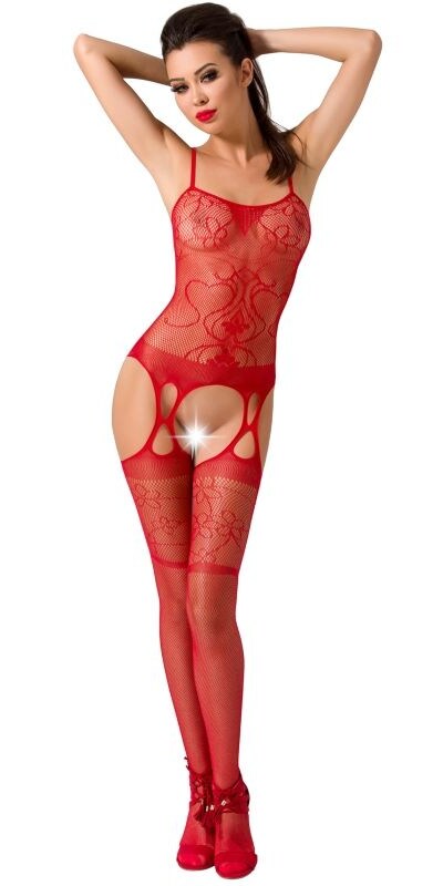 BODYSTOCKING ALLURING Lingerie sexy de alta qualidade com bordados elegantes