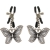 Pinzas con mariposas