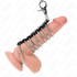 Seven Metal Cock Rings with Metal Strap
