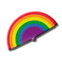 Ventaglio in plastica, bandiera arcobaleno, orgoglio LGBT