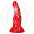 Dildo ergonomique en silicone avec ventouse; stimule le point G.