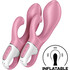Vibrador duplo para estimular o clitóris e o ponto G