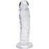 Realistic Clear Dildo - Hypoallergenic with Suction Cup