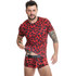 Lingerie érotique rouge et sauvage en microfibre