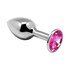 Mini Metal Butt Plug with Gem