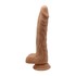 Vibrador realista com função de impulso rotativo