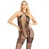Lingerie teddy with a halter neck and heart motifs